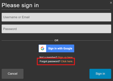 Forgot Password