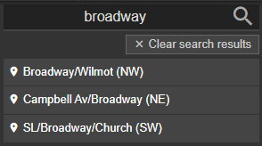 Search tool - Broadway example