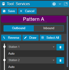 Pattern stations