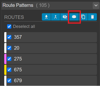 route pattern isolate