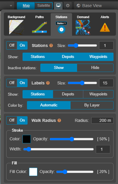 stations display