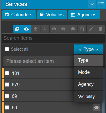 Filtering routes