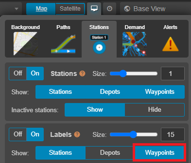 waypoint visibility