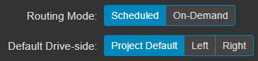 Routing and drive-side settings