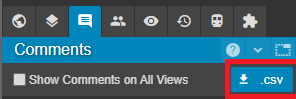 Comments export